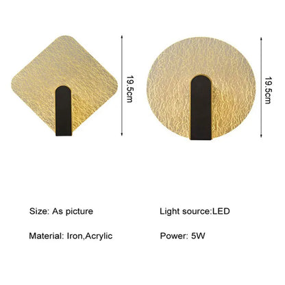 DecorBites™ LED Wall Lamp 5W Modern Nordic Sconce Lights for Bedroom Living Room