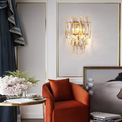 Lámpara de pared LED de cristal DecorBites™: Iluminación minimalista de lujo para el fondo del televisor en la sala de estar