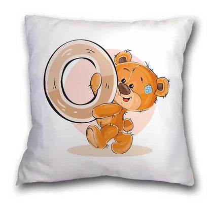 DecorBites™ Cute Cartoon Bear Animal Pillow Case Cushion Cover for Sofa, Children Room Decor