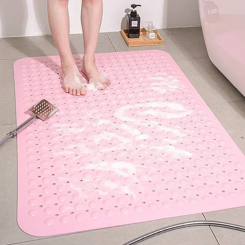 Decobites Large Non-Toxic Non-Slip Bath Mat with Suction Cups for Safety and Comfort