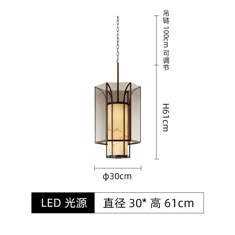 DecorBites™ Chinese Retro Chandelier for Bedroom, Tea Room, Foyer, Hallway, Restaurant