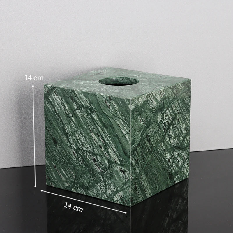 DecorBites™ Green Marble Bathroom Set: Dispenser, Dish, Holder, Tissue Box & Accessories