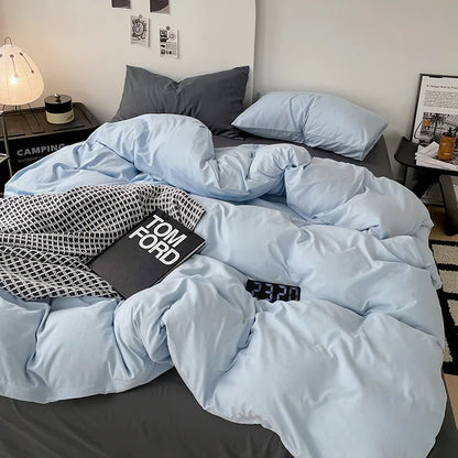 طقم غطاء لحاف قطني من DecorBites™ مع أربطة زاوية