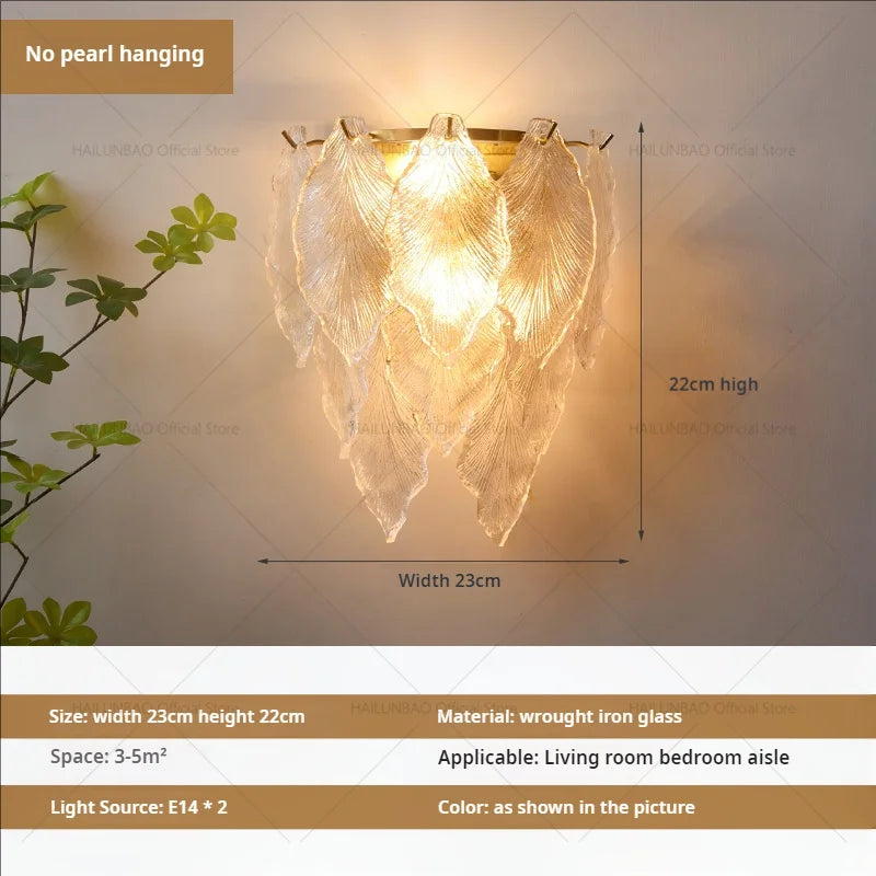 Lámpara de pared de cristal de lujo Decorbites™ para iluminación de pasillos, sala de estar, dormitorio y corredor