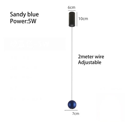 DecorBites™ LED Ball Pendant Light: Minimalist Bedroom Chandelier & Table Lamp