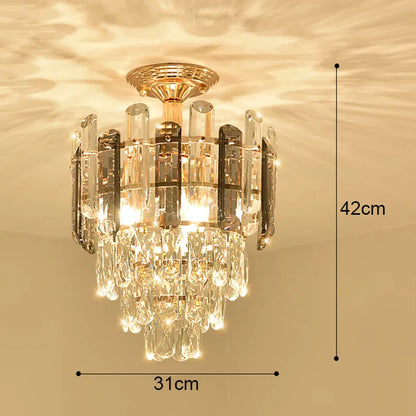 DecorBites™ Crystal LED Ceiling Chandelier for Home Decor