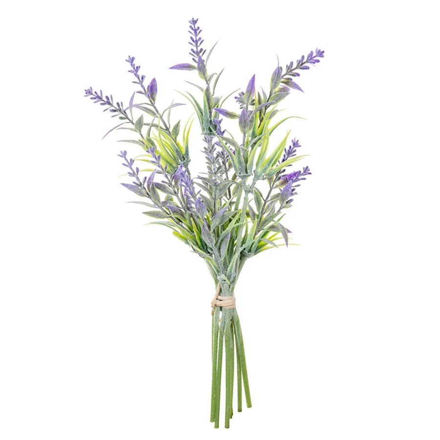 DecorBites™ Lavender Wedding Wreath Artificial Flowers Home Decor Craft Fake Plants