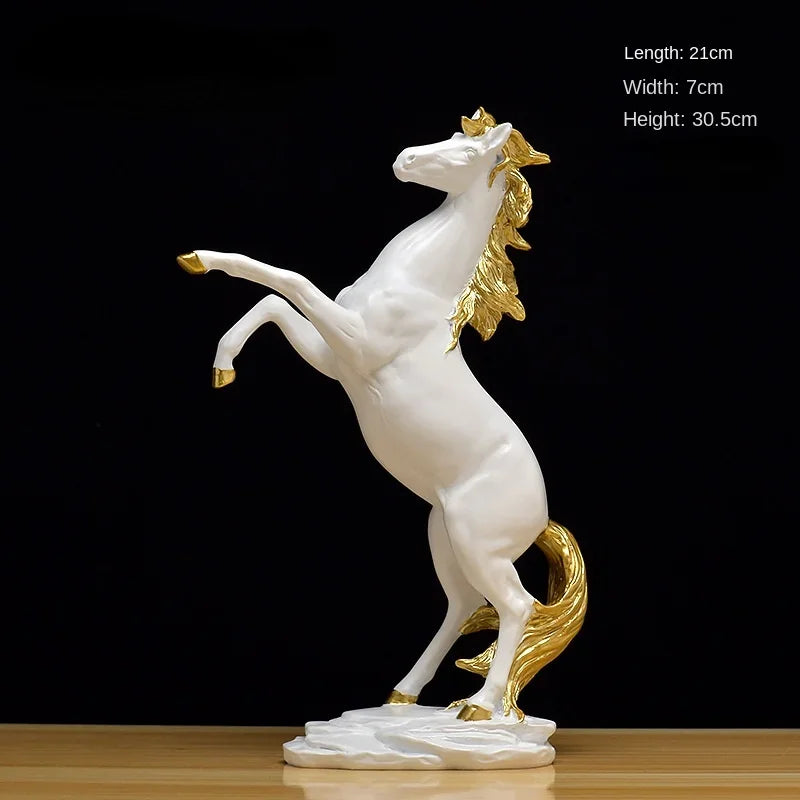DecorBites™ Horse Resin Sculpture Home Decor - Living Room Office Animal Decoration