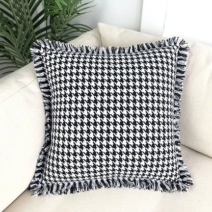 DecorBites™ Houndstooth Plaid Pillow Cover - Nordic Style for Home, Bedroom, Sofa deco
