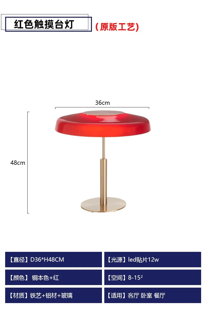 DecorBites™ DORA Stained Glass Floor Lamp Touch Switch Modern Vertical Table Lamp