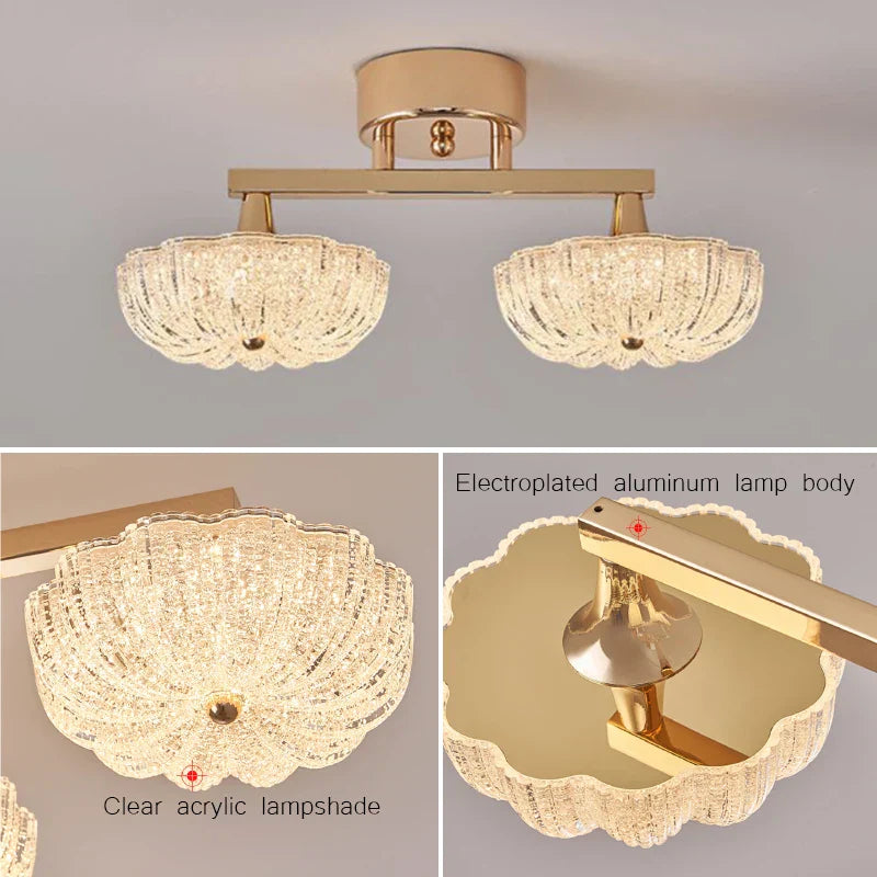 DecorBites™ Gold LED Ceiling Light for Home Bedroom Living Room Kitchen Lighting Fixtures
