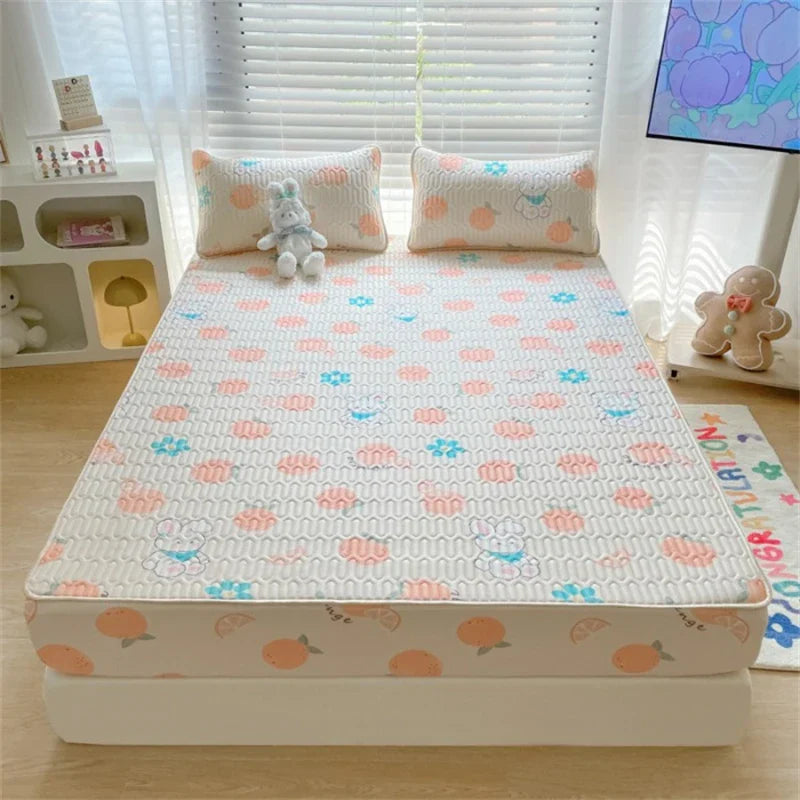 Decorbites™ Latex-Kühlende Matratzenauflage & Bezugsset - Sommer-Kühlung Bettpad
