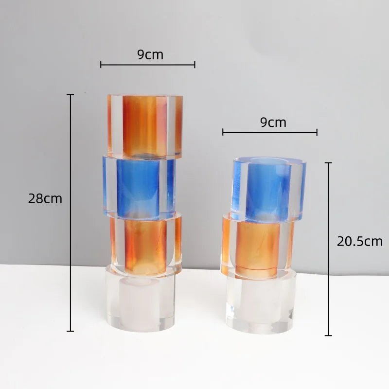 DecorBites™ Clear Crystal Mosaic Vase - Home Decoration Terrarium Flower Pot