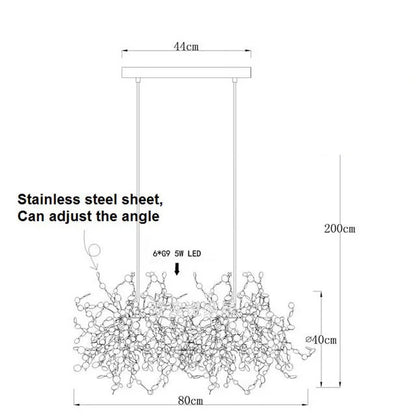 DecorBites™ LED Chandelier: Modern Simplicity for Living, Dining Room, Kitchen, Bedroom - Home Decor Light Fixture