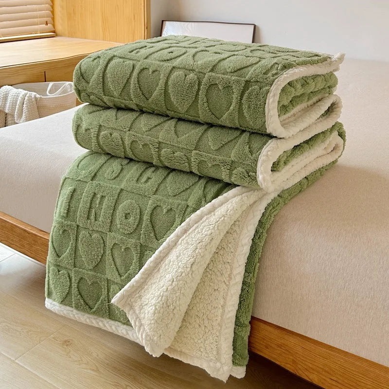 Floral Heart Fleece Blanket