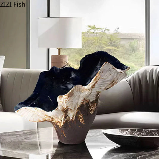 DecorBites™ Irregular Shape Vase: Abstract Desk Decoration for Aesthetic Room Decor