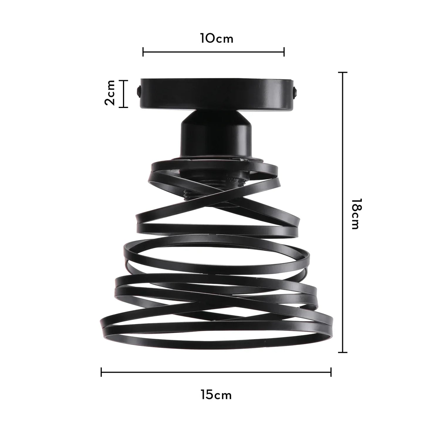 DecorBites™ Industrial LED Ceiling Light: Modern Retro Loft Plafonniers for Living Room Kitchen Cage Home Decor