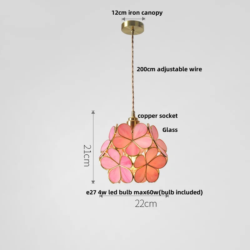 DecorBites™ Glass Copper LED Pendant Lamp | Nordic Modern Luxury Hanging Light