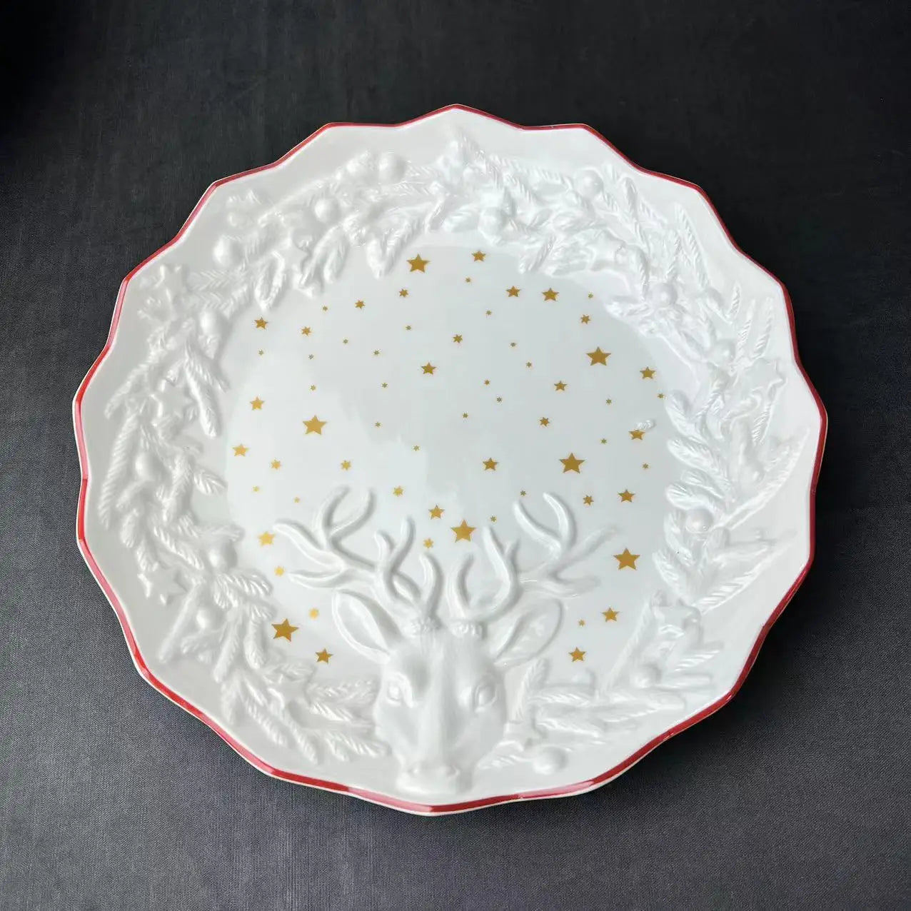 DecorBites™ Christmas Dinnerware Set: Plates, Tray, Mugs, Bowls, and Dishes