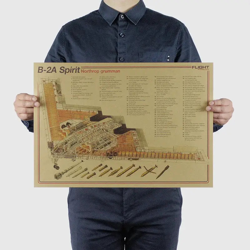 H1247-战机系列-B2A-Spirit-800x800.jpg DecorBites™ Vintage Aircraft Design Poster for Wall Decor