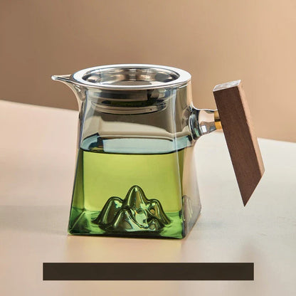 Decorbites™ Glas-Kung-Fu-Teebecher-Set mit Griff und Sieb, 350 ml