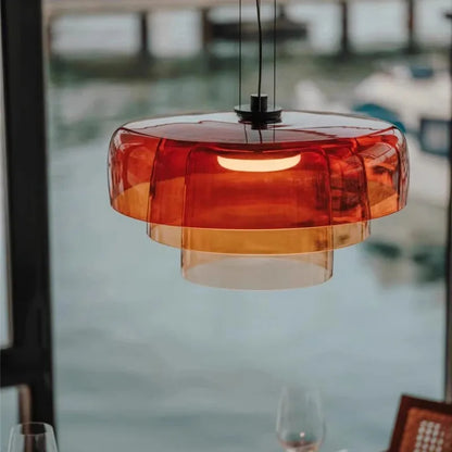 Decorbites™ Levels Bunte Glasanhängerleuchte: Moderne LED-Kronleuchter für Esszimmer, Bar und Wohnzimmer