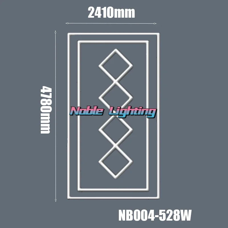 DecorBites™ Hexagon Honeycomb LED Garage Ceiling Light