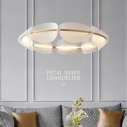 DecorBites™ Circular Petal LED Chandelier for Home Decor - Nordic Luxury Lighting Fixtures