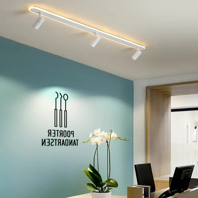 أضواء سقف LED سوداء من DecorBites™ لغرفة المعيشة والمطبخ وديكور غرفة النوم