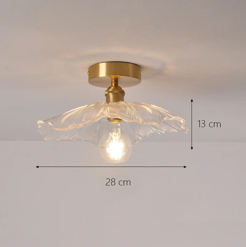 DecorBites™ Glass Shade Pendant Ceiling Lamp for Kitchen Aisle Bedroom LED Lights Fixtures