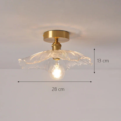 DecorBites™ Glass Shade Pendant Ceiling Lamp for Kitchen Aisle Bedroom LED Lights Fixtures