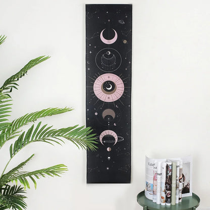 Moon Phase Tapestry Wall Hanging Boho Art Tapestries by Decobites