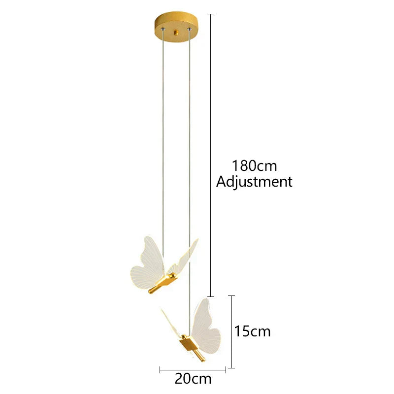 DecorBites™ Butterfly LED Pendant Chandelier for Living Room and Bedroom