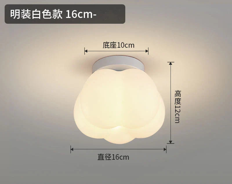 DecorBites™ Ceramic Glass Chandelier: Modern LED Ceiling Light for Living Room Aisle