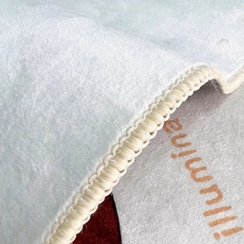 "Alfombra de baño con estampado de dibujos animados DecorBites™: Alfombra de entrada suave, absorbente y antideslizante"