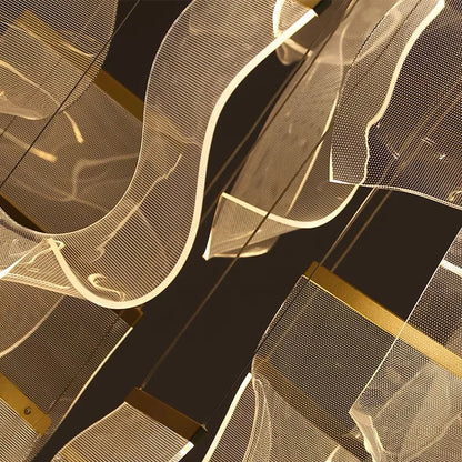 Lámpara de techo con guía de luz LED DecorBites™: diseño moderno y original para la iluminación decorativa del salón.