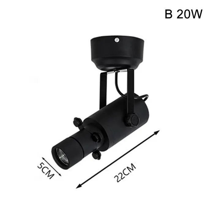 DecorBites™ Dimmable LED Track Light: 20W/30W Spotlight for Museum Art Gallery Exhibition