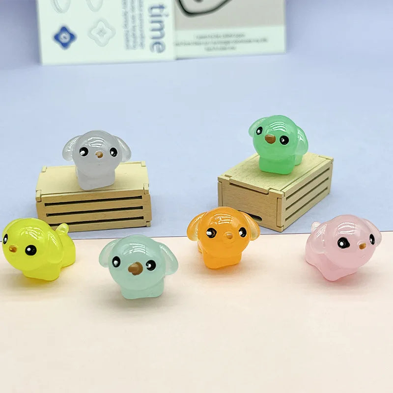 ديكور بايتس™ - تماثيل حيوانات مصغرة كاواي لتزيين المنزل وإكسسوارات رفوف الكتب