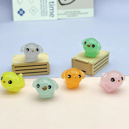 ديكور بايتس™ - تماثيل حيوانات مصغرة كاواي لتزيين المنزل وإكسسوارات رفوف الكتب