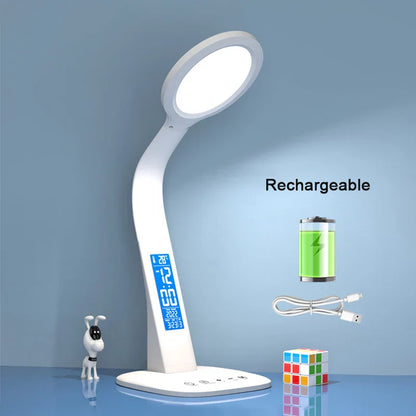 DecorBites™ LED Desk Lamp - USB Chargeable, Dimmable, Foldable, Eye Protection, Study Lighting