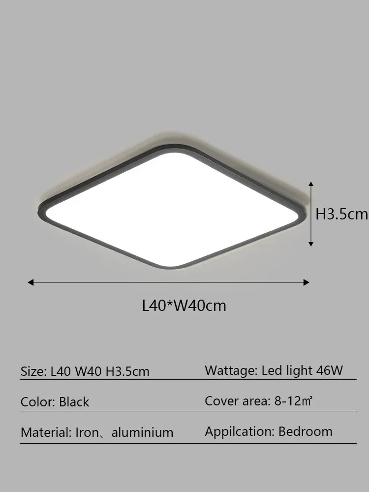 DecorBites™ LED Ceiling Lamp: Modern Minimalist Rectangular Design for Living room, Bedroom, Indoor Lighting