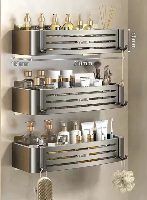 DecorBites™ Corner Shelf Organizer - Bathroom & Kitchen Storage Solution
