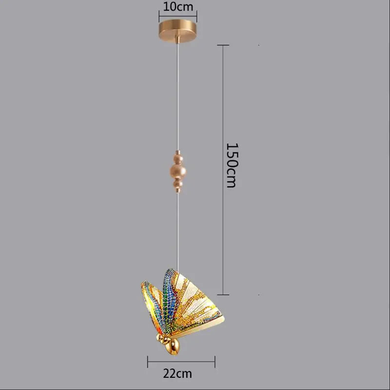 DecorBites™ Butterfly Pendant Lights: Modern LED Luxury Creative Nordic Hanging Lamp
