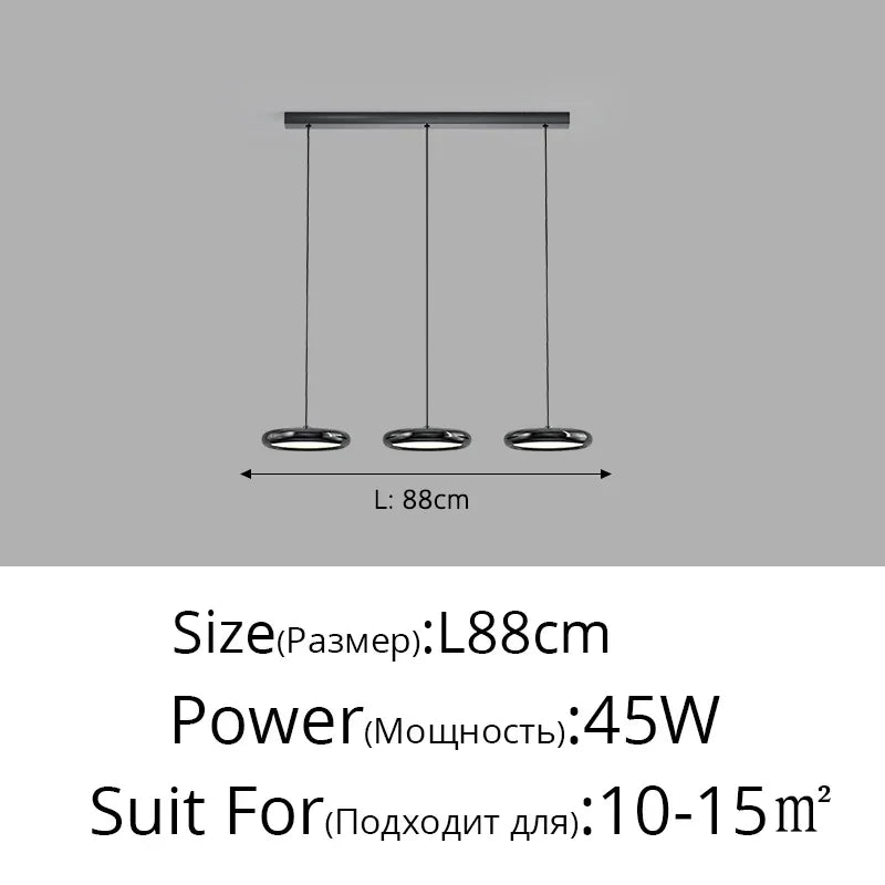 DecorBites™ LED Iron Pendant Chandelier for Home Decor and Lighting