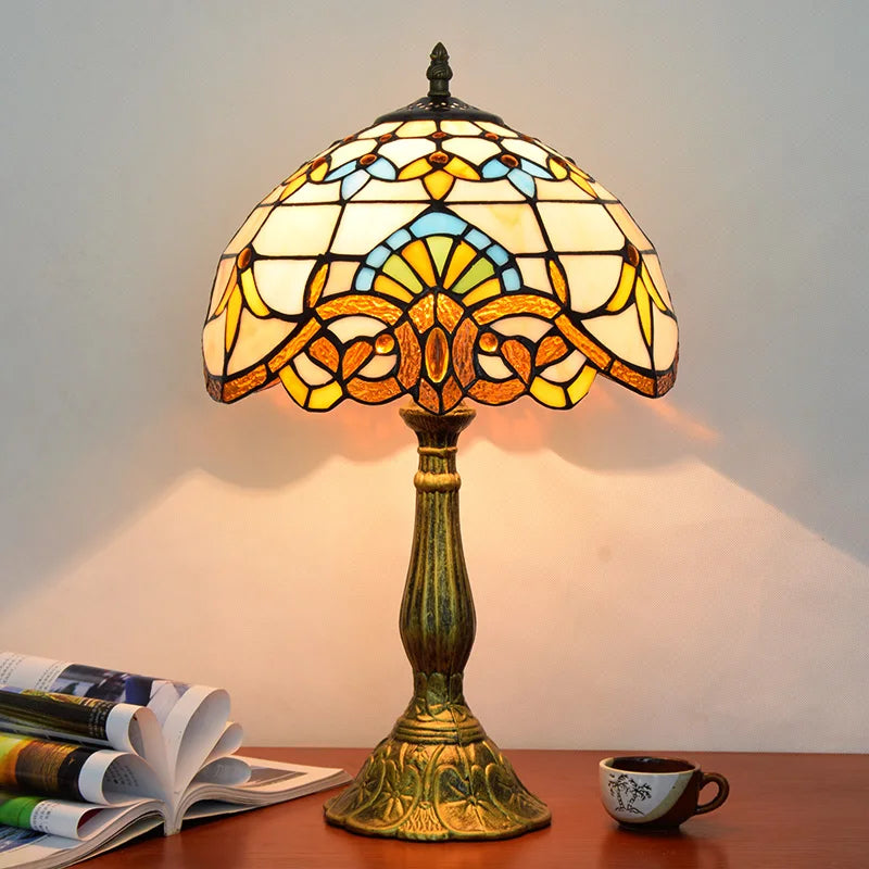 Decorbites™ Libelle Tiffany Bleiglas Tischlampe Vintage Schreibtisch Restaurant Schlafzimmer Beleuchtung