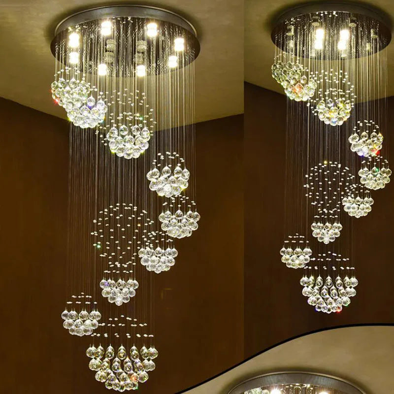 Decorbites™ Kristall-Leuchter: Moderne Bühnen-LED-Beleuchtung, klare Kristall-Lampenarmaturen