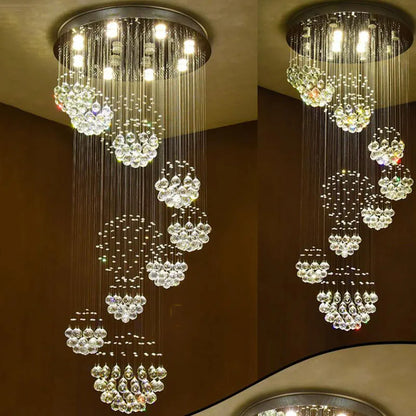 Decorbites™ Kristall-Leuchter: Moderne Bühnen-LED-Beleuchtung, klare Kristall-Lampenarmaturen