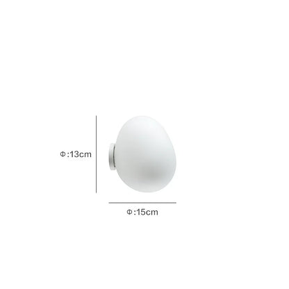 DecorBites™ Glass Egg Wall Sconces Lamp Ceiling Light with E27 Led Bulb