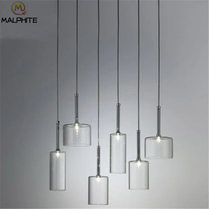 DecorBites™ Glass Bottle Pendant Light: Spillray Industrial Decor Lighting for Restaurant and Bar
