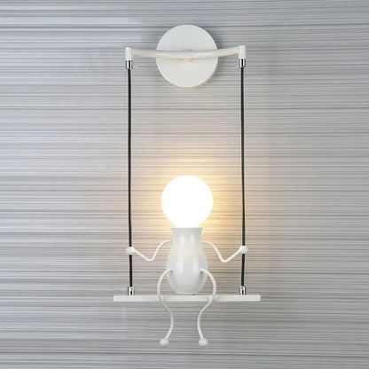 DecorBites™ Little Man LED Wall Light: Modern, Simple, Creative Design for Children's Bedroom